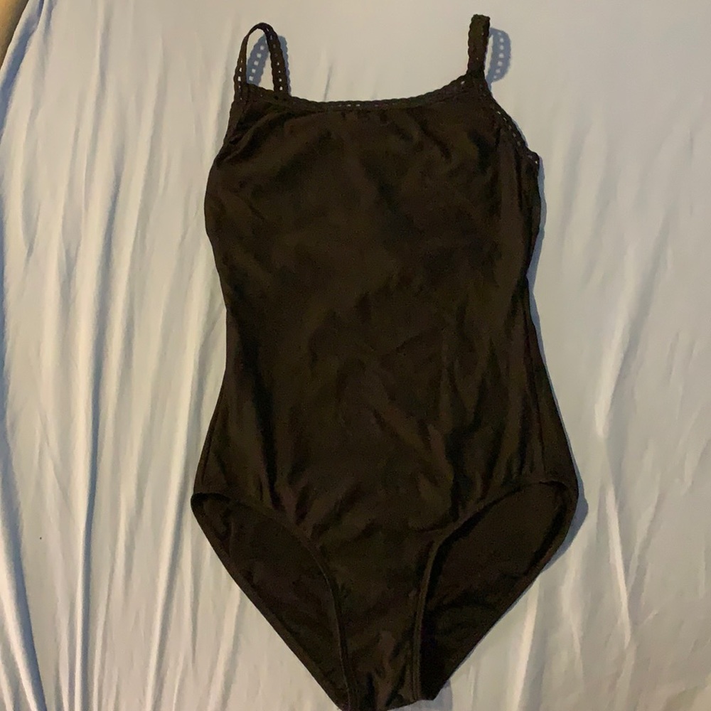 Black ballet leotard